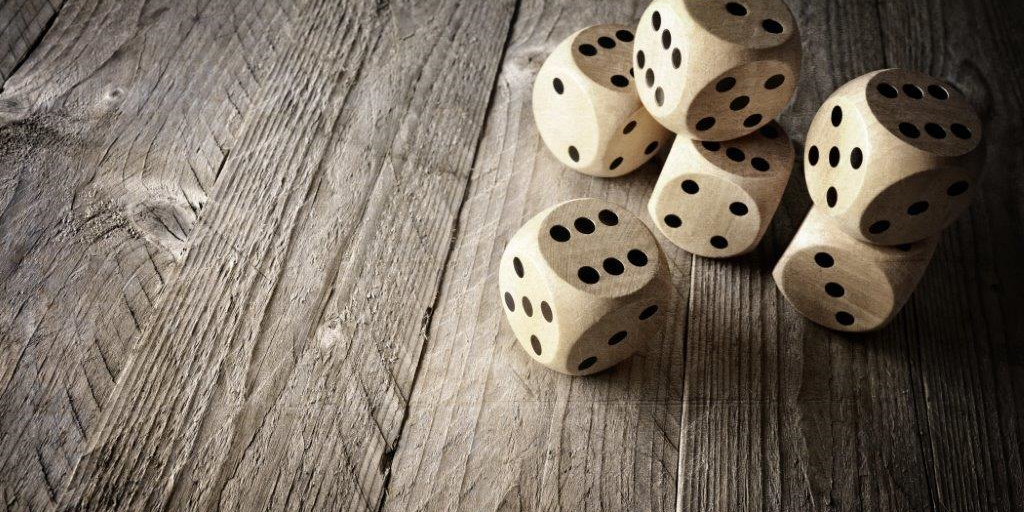 Dice-wooden-table