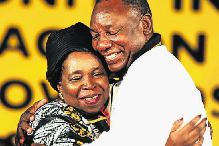 Cyril Ramaphosa and Nkosazana Dlamini-Zuma Cyril Ramaphosa and Nkosazana Dlamini-Zuma